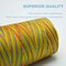 Serger Thread, All-Purpose Thread for Sewing, Rainbow Thread, Variegated Polyester Sewing Thread, 4 Cones of 3000 Yards Each Spool Thread for Sewing Machine Thread